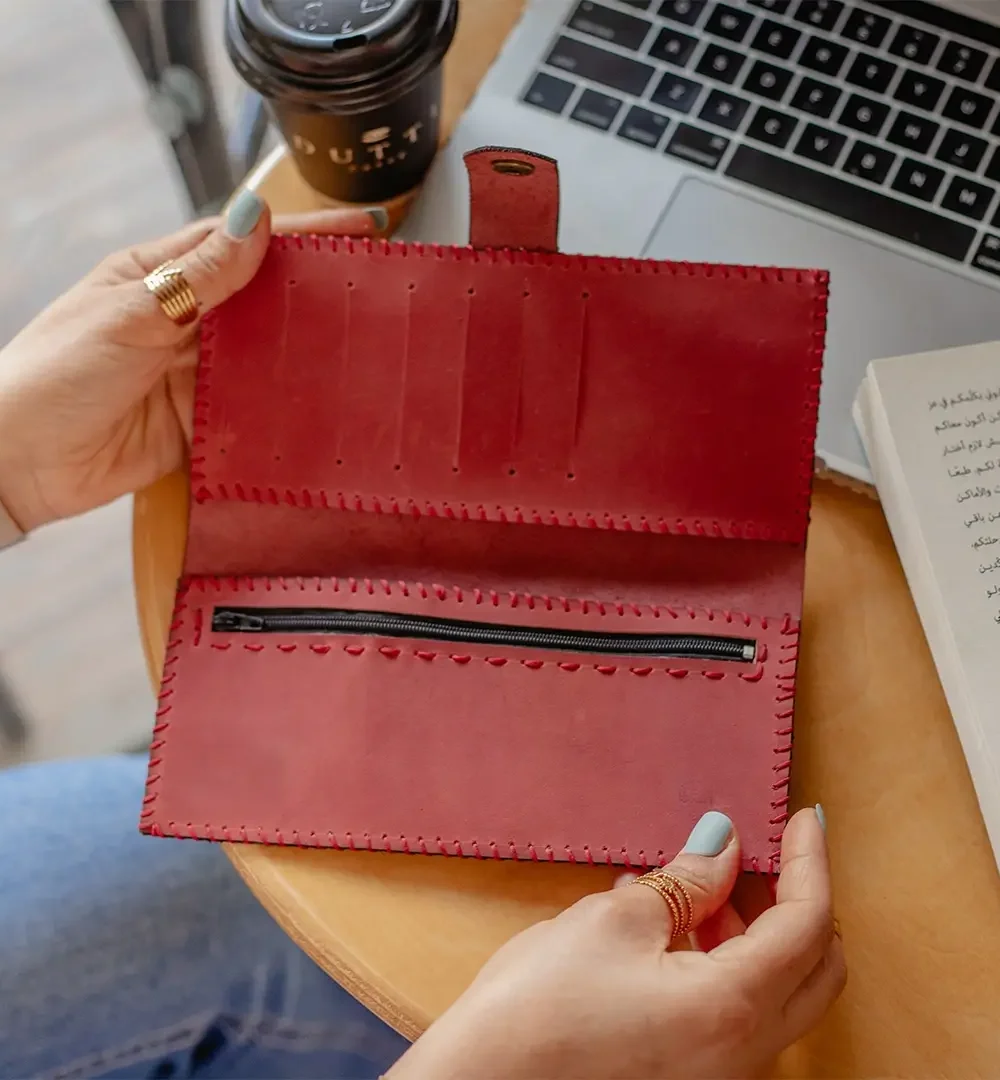 Kashmir Cowhide Leather Women Wallet - Image 2