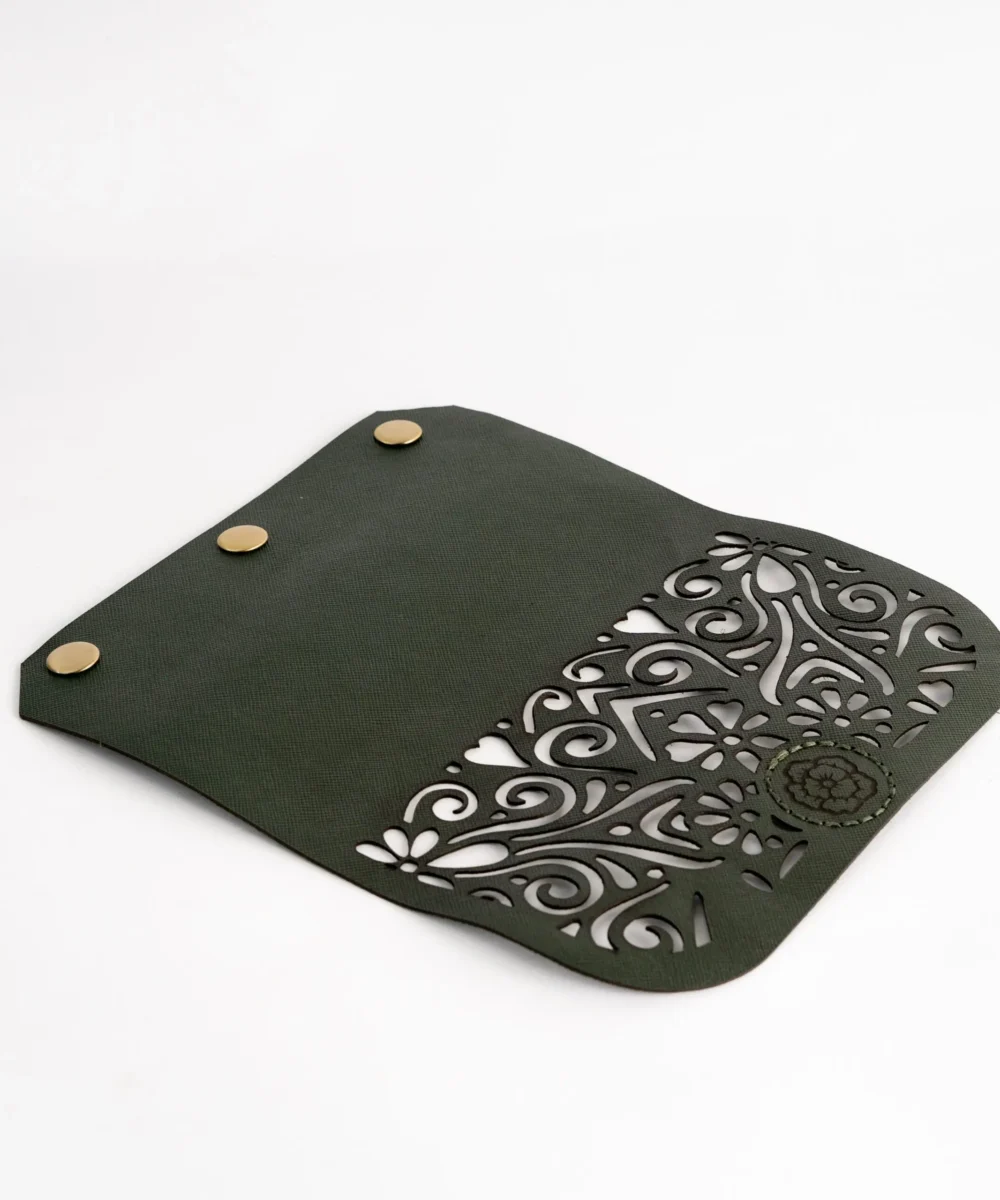 3x1 Dark Havane Cowhide Leather Crossbody Bag - Image 2