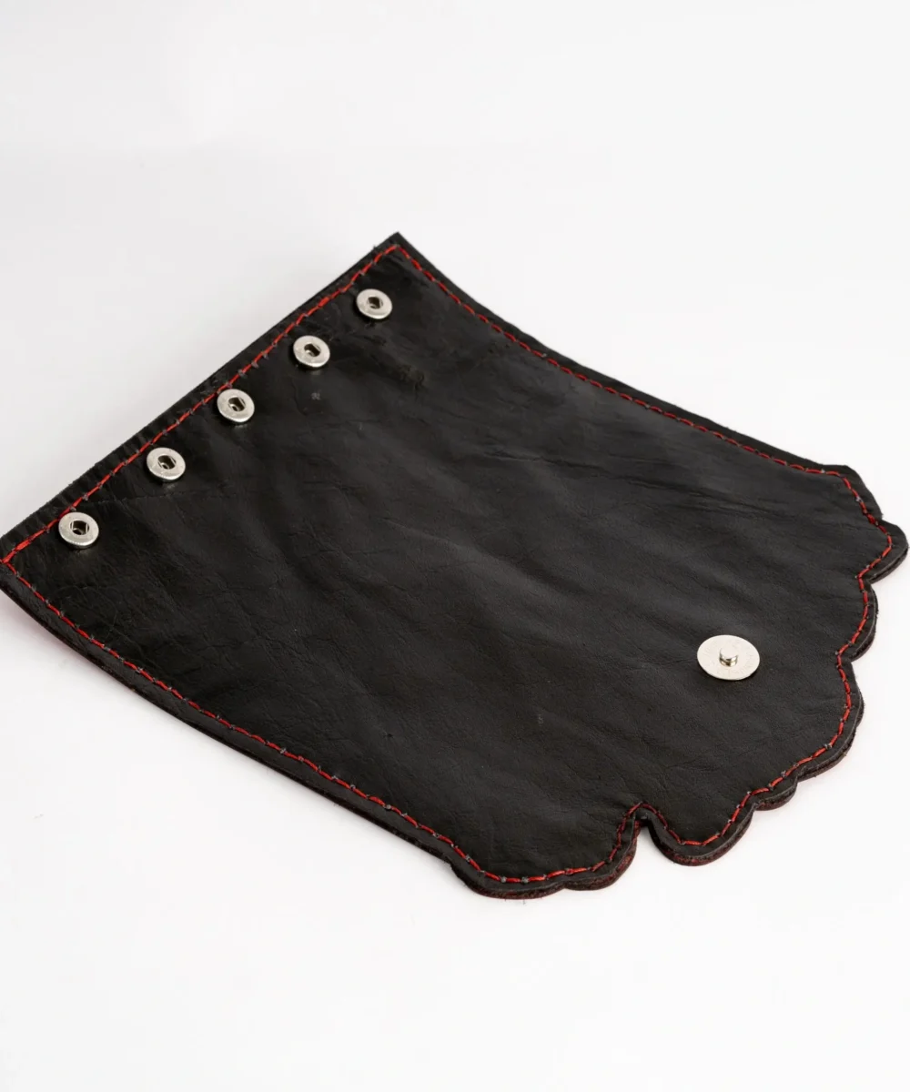 3x1 Black Cowhide Leather Crossbody Bag - Image 4