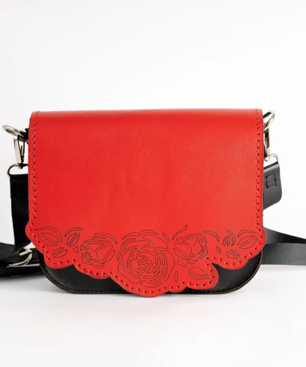 3x1 Black Cowhide Leather Crossbody Bag
