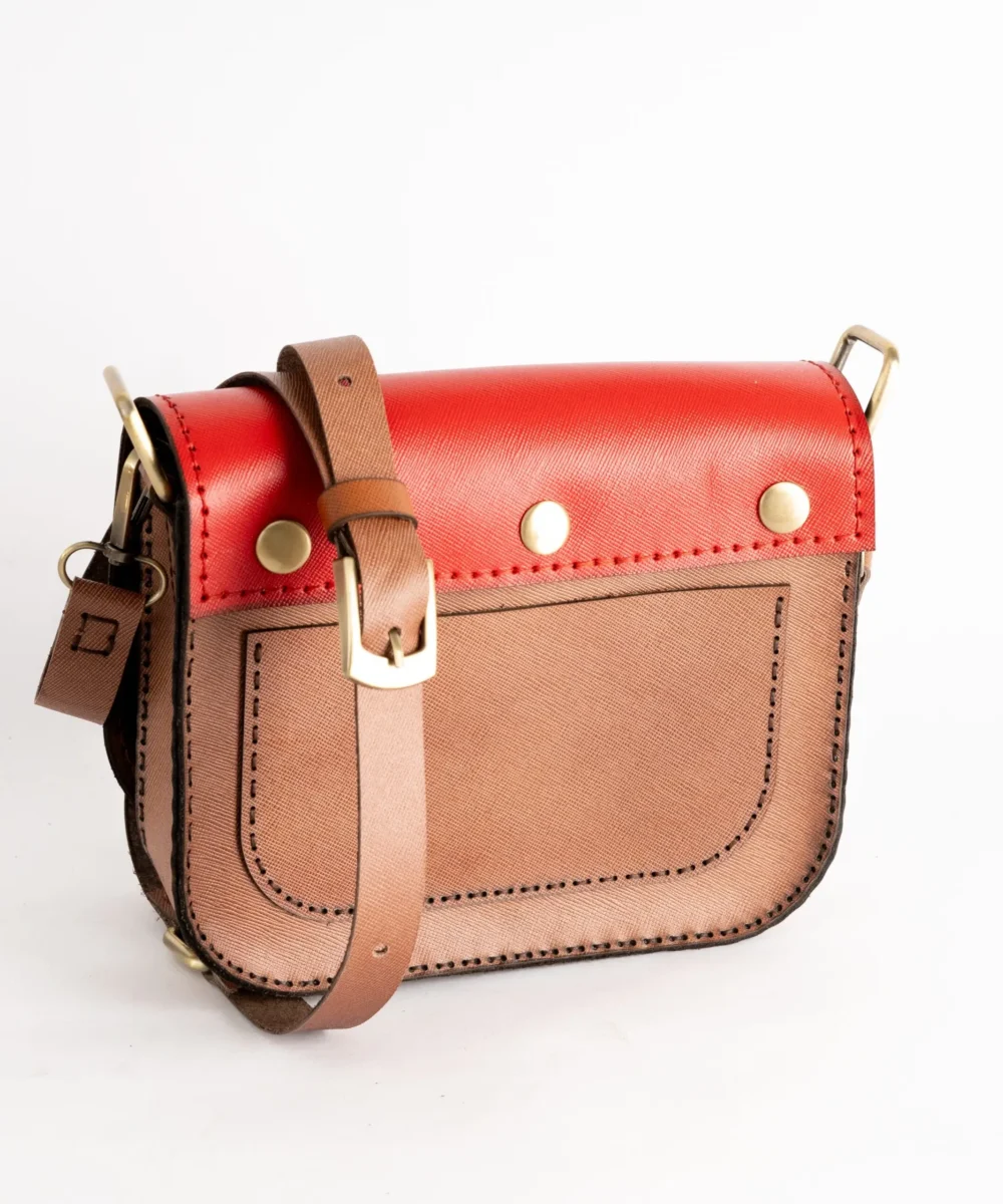 3x1 Cowhide Leather Crossbody Bag - Image 4
