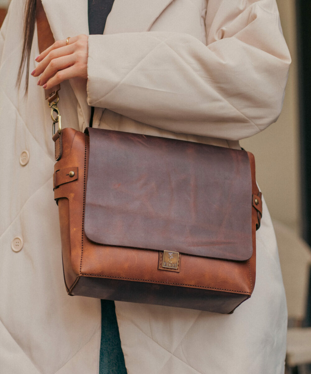 3x1 Brown x Havane Cowhide Leather Crossbody Bag