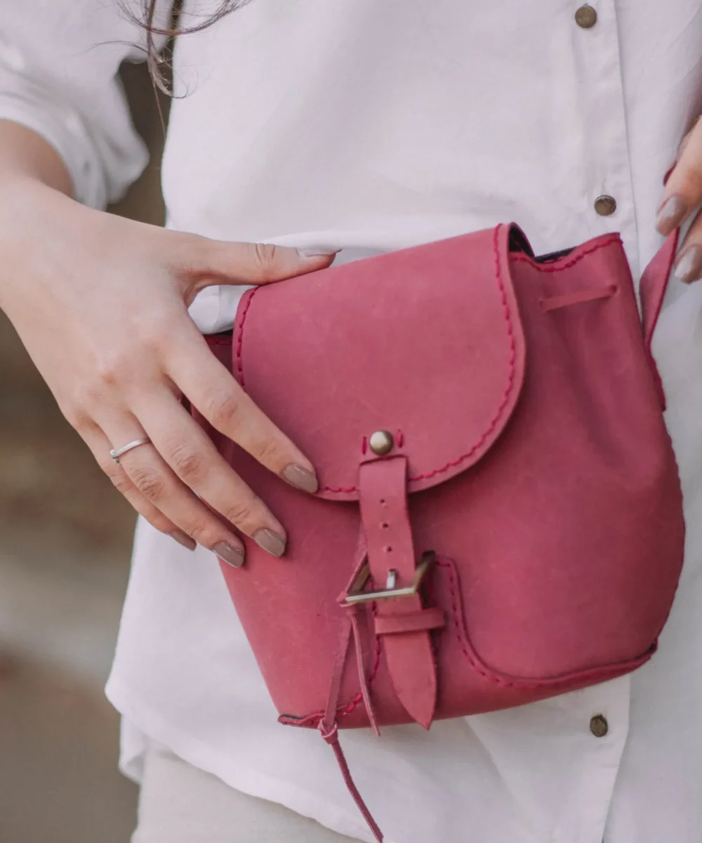 Kashmir Cowhide Leather Crossbody Bag