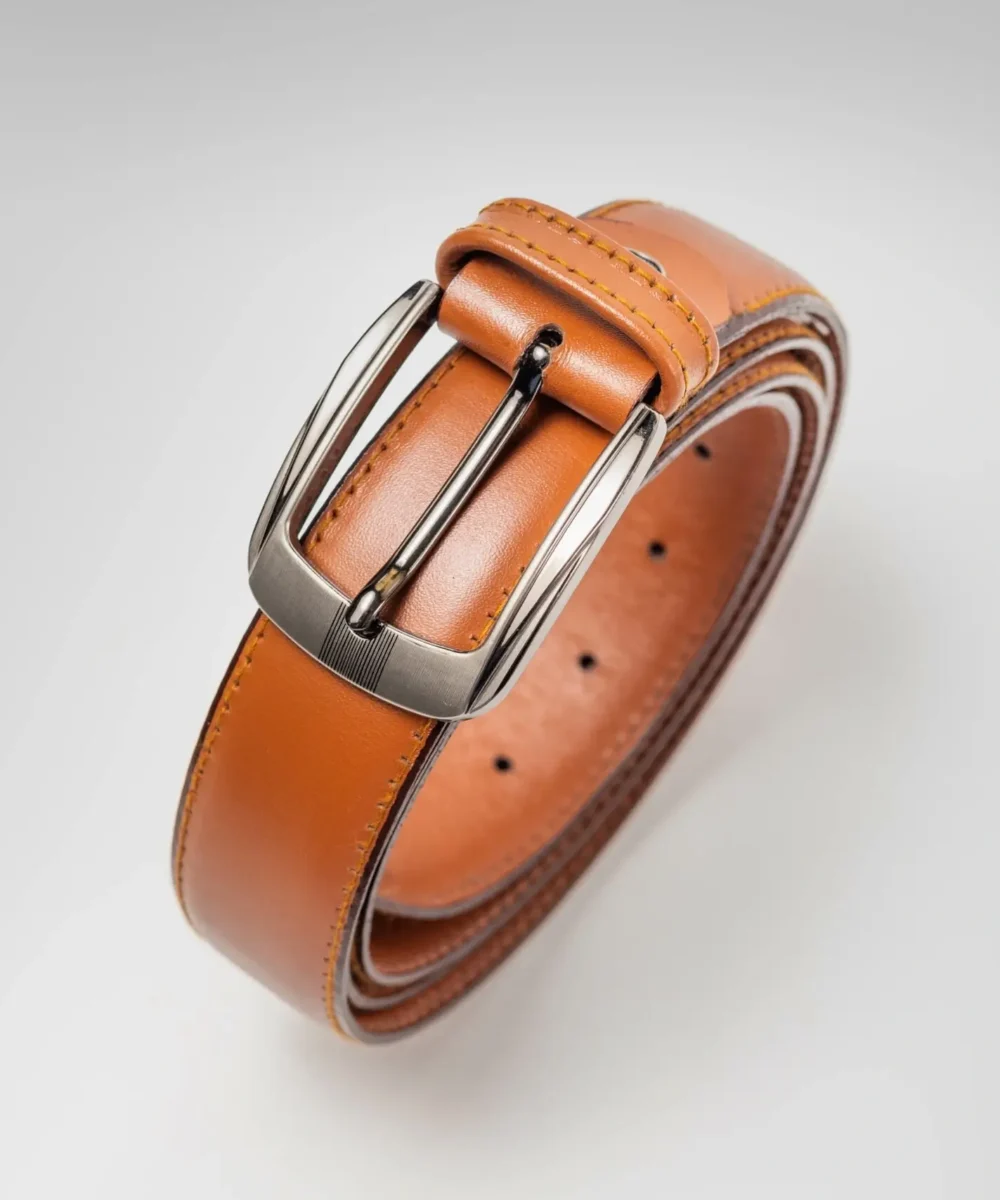 Classic Havana Genuine Leather Belt - Image 3