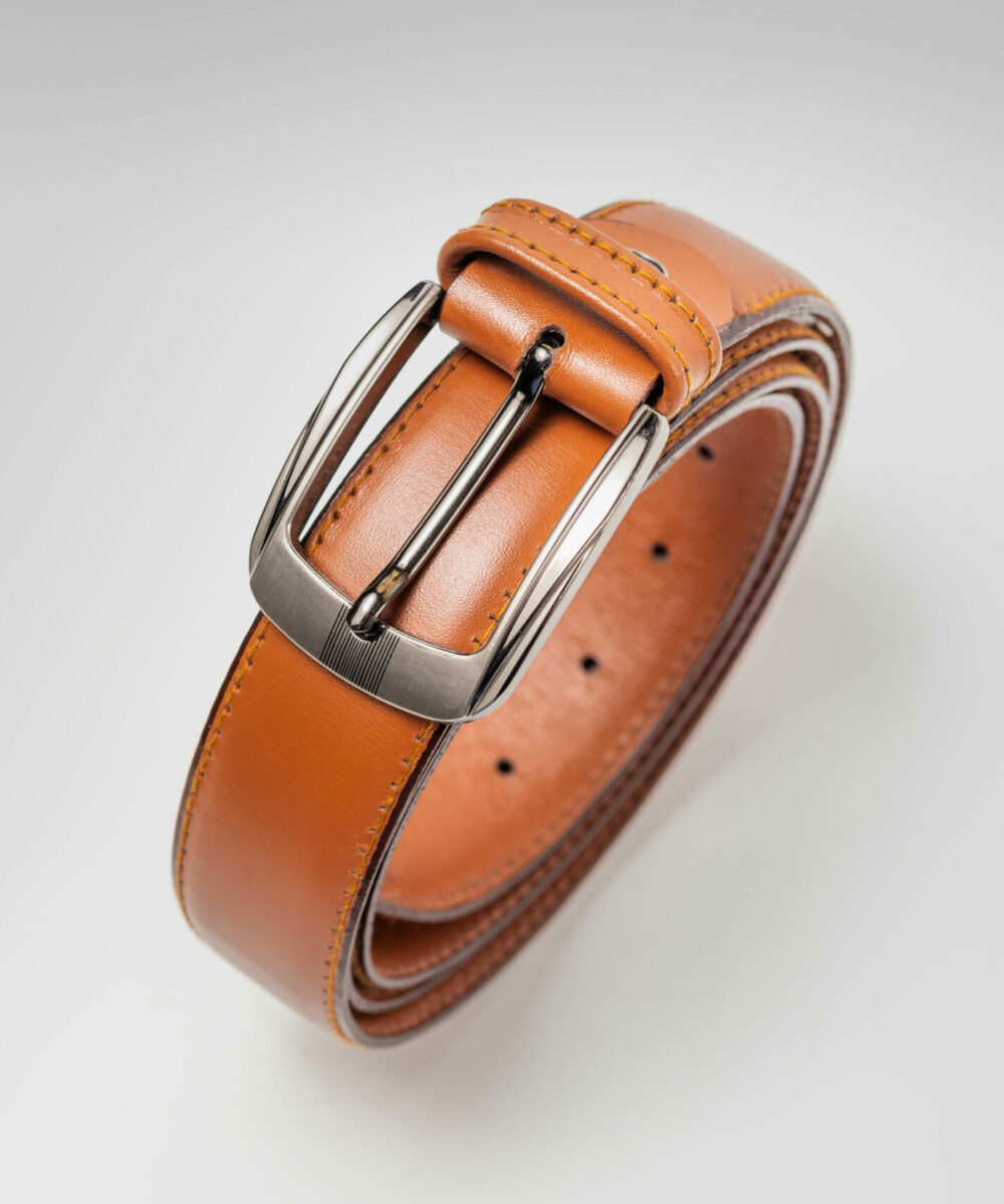 Classic Havana Genuine Leather Belt - Image 2