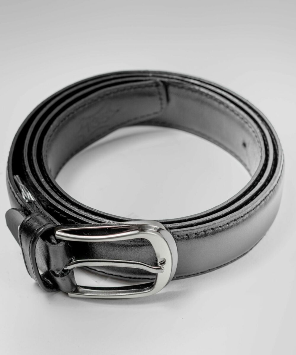 Classic Black Genuine Leather Belt