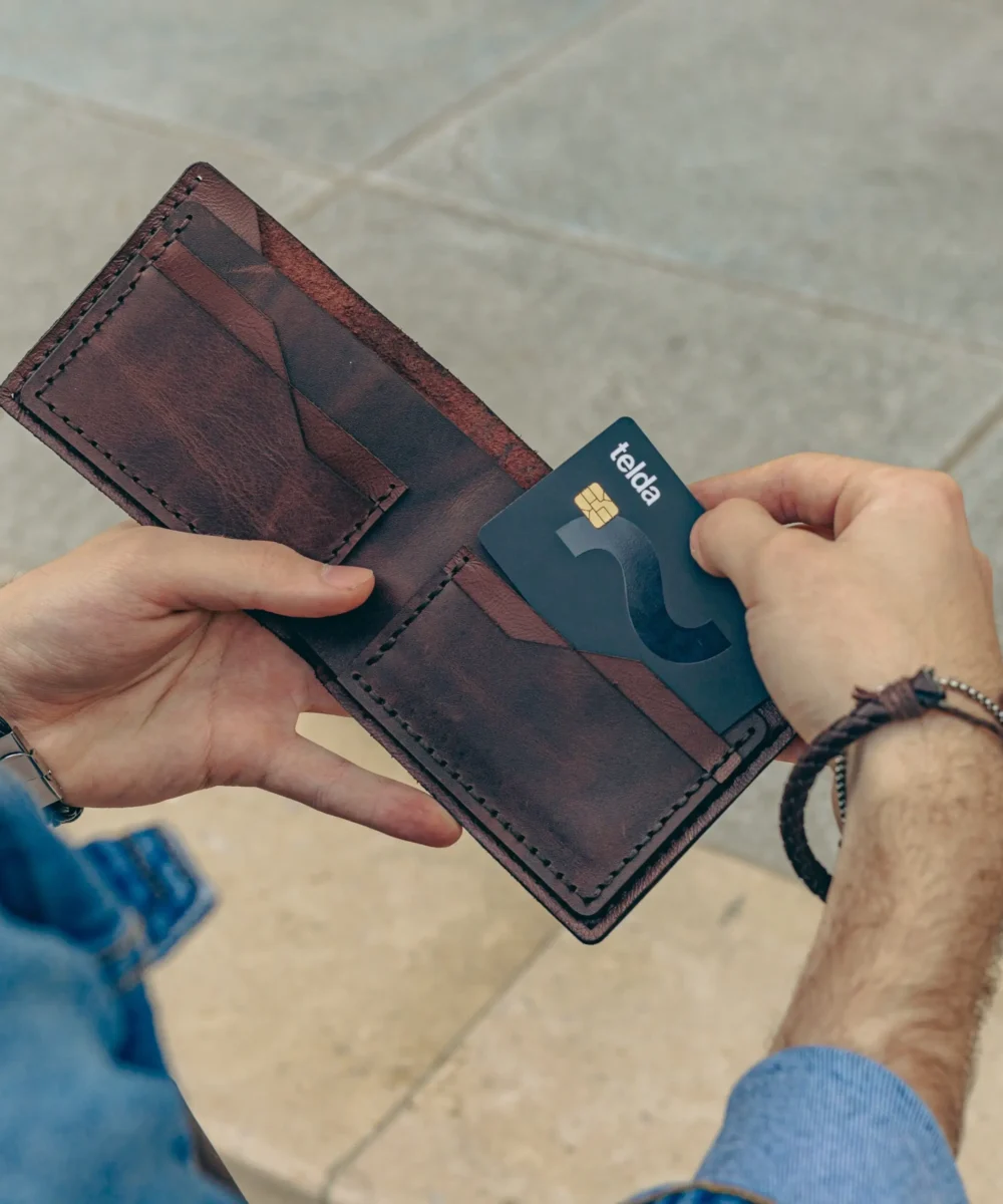 Brown Cowhide Leather Men Wallet - Image 2