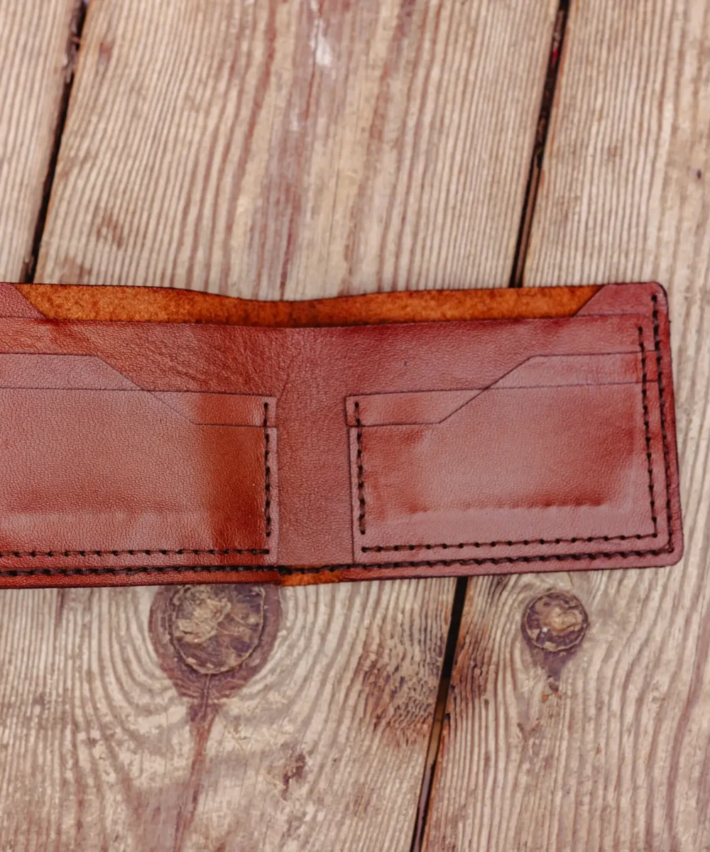 Vintage Cowhide Leather Men Wallet - Image 3