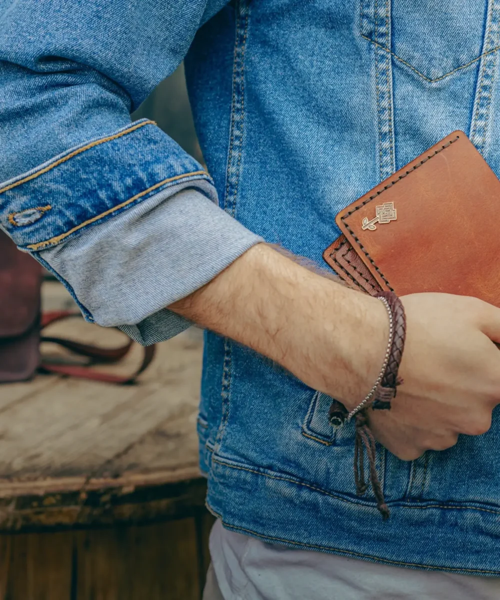 Havane Cowhide Leather Men Wallet - Image 2