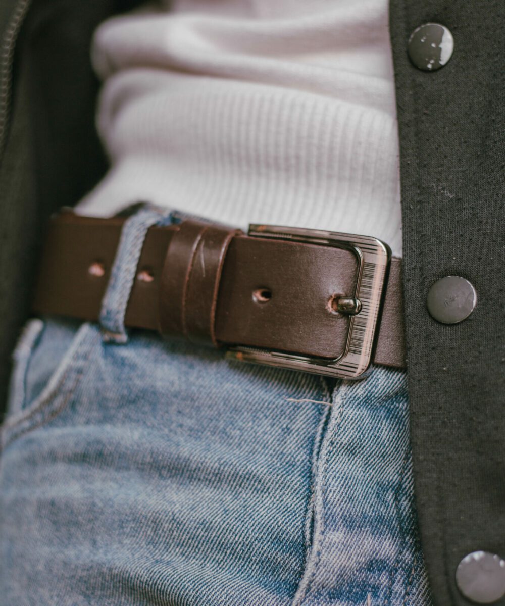 Casual Brown Genuine Leather Men Belt - Image 3
