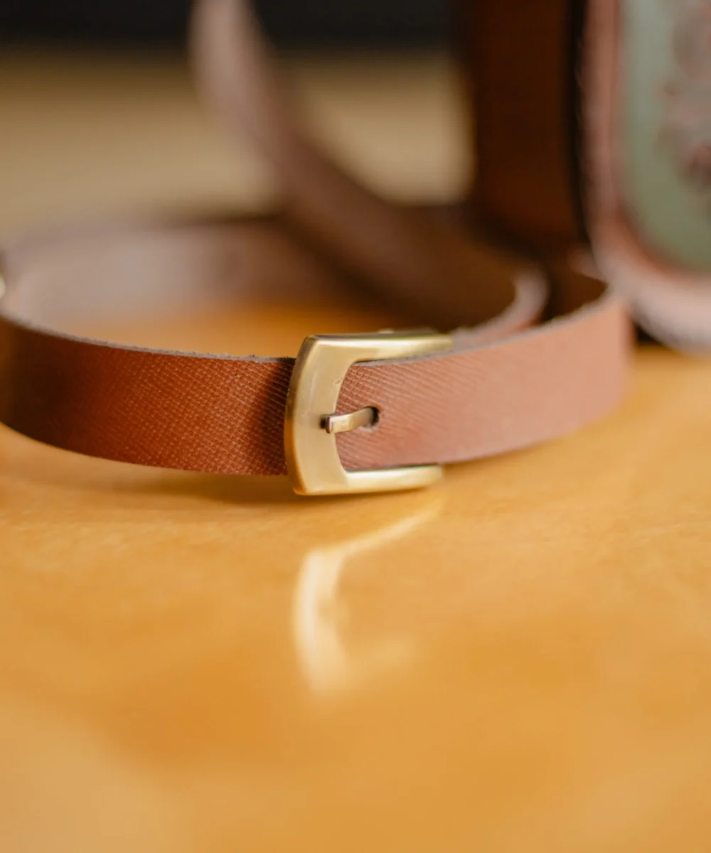 Light Brown Cowhide Crossbody Bag - Image 3