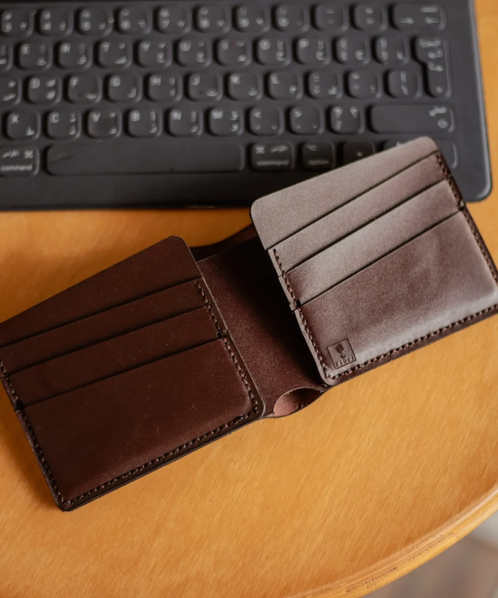 Brown Cowhide Leather Men Wallet - Image 2