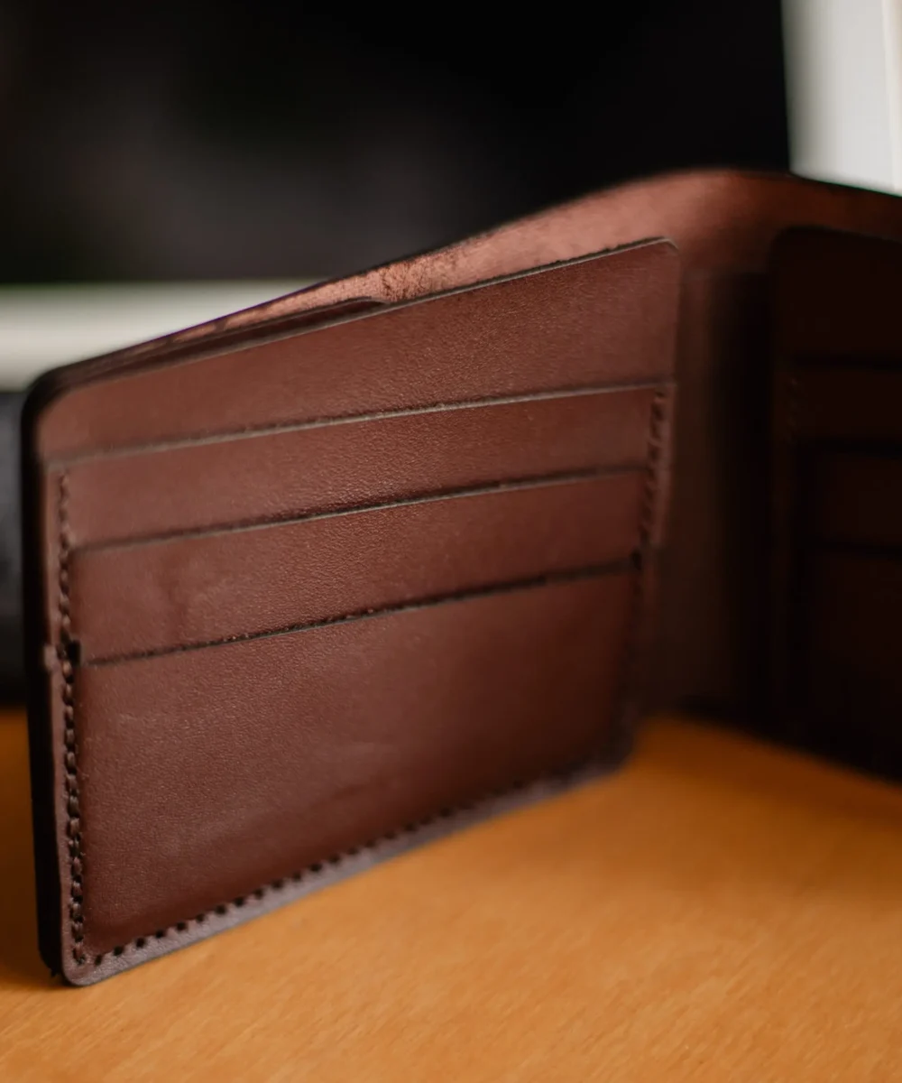 Brown Cowhide Leather Men Wallet - Image 3