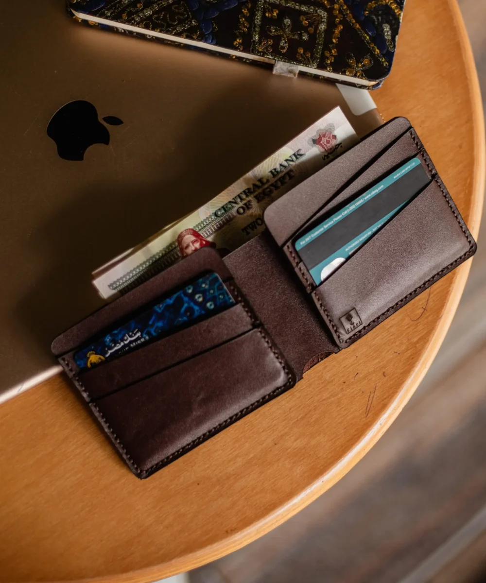 Brown Cowhide Leather Men Wallet - Image 5