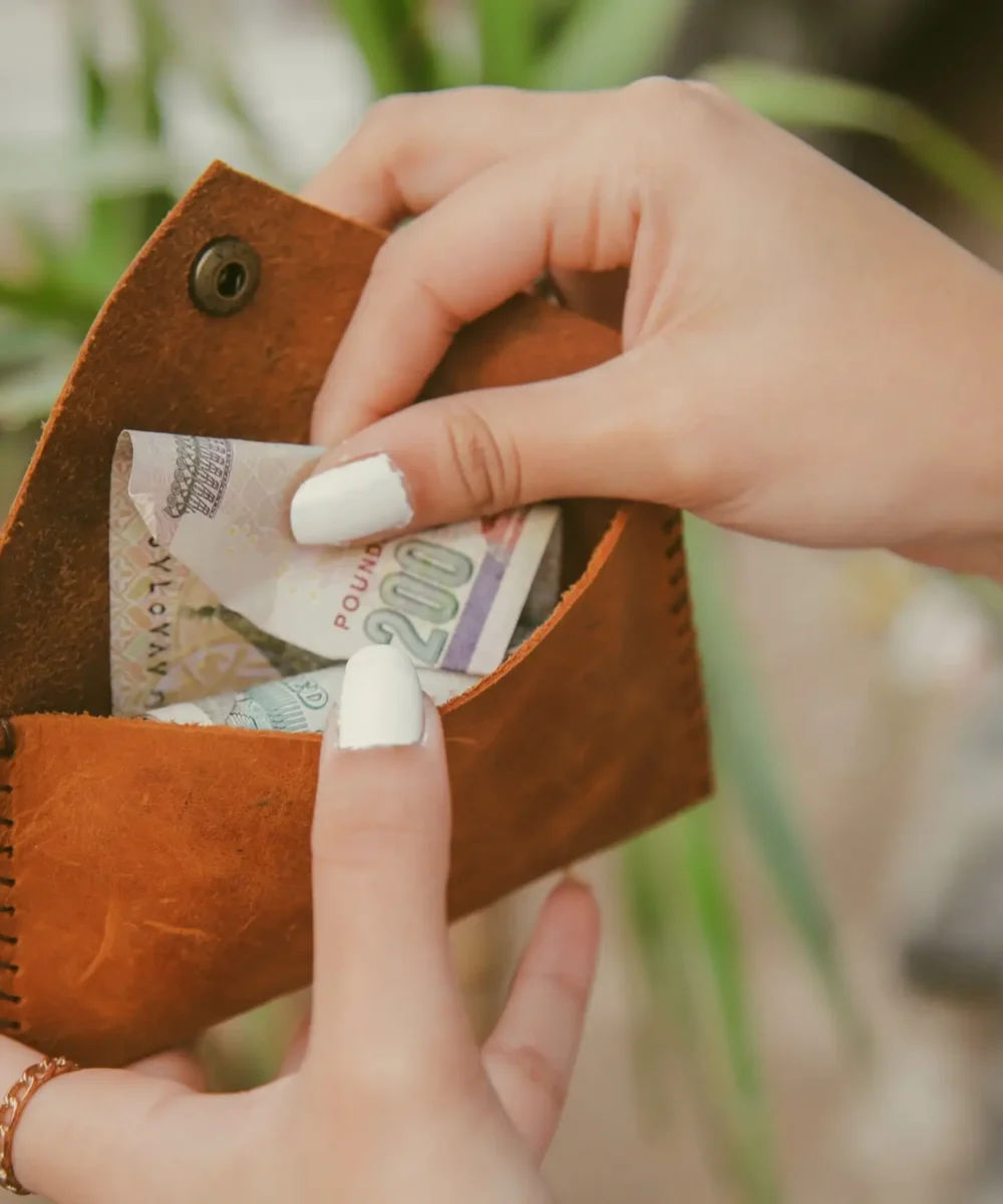 Havane Cowhide Leather Women Small Wallet. - Image 3