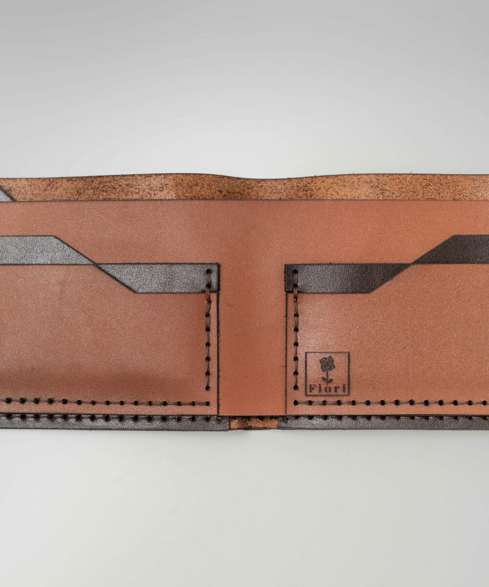 Havana Cowhide Leather Men Wallet. - Image 2