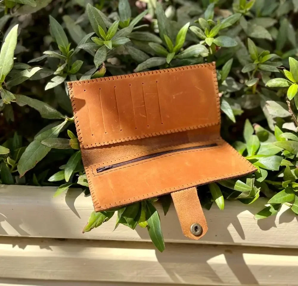 Havane Cowhide Leather Women Wallet. - Image 2