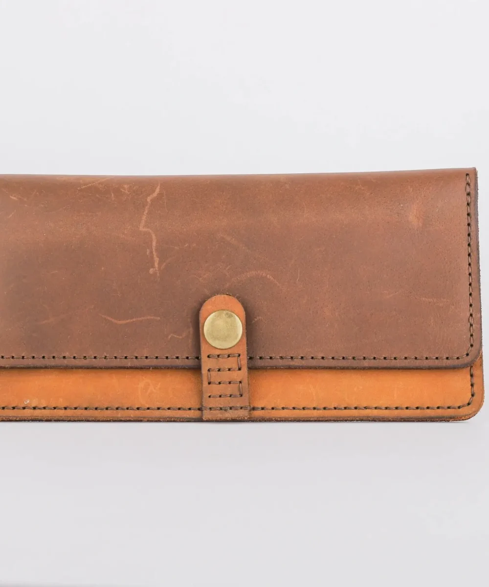 Brown x Havane Cowhide Leather Wallet. - Image 2