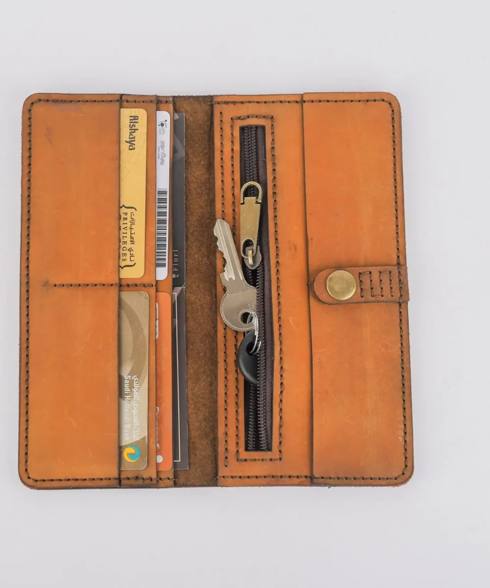 Brown x Havane Cowhide Leather Wallet. - Image 3