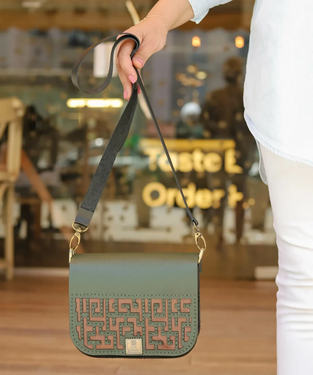 2x1 Cowhide Leather Crossbody Bag (with two removable flip flaps) - Image 2