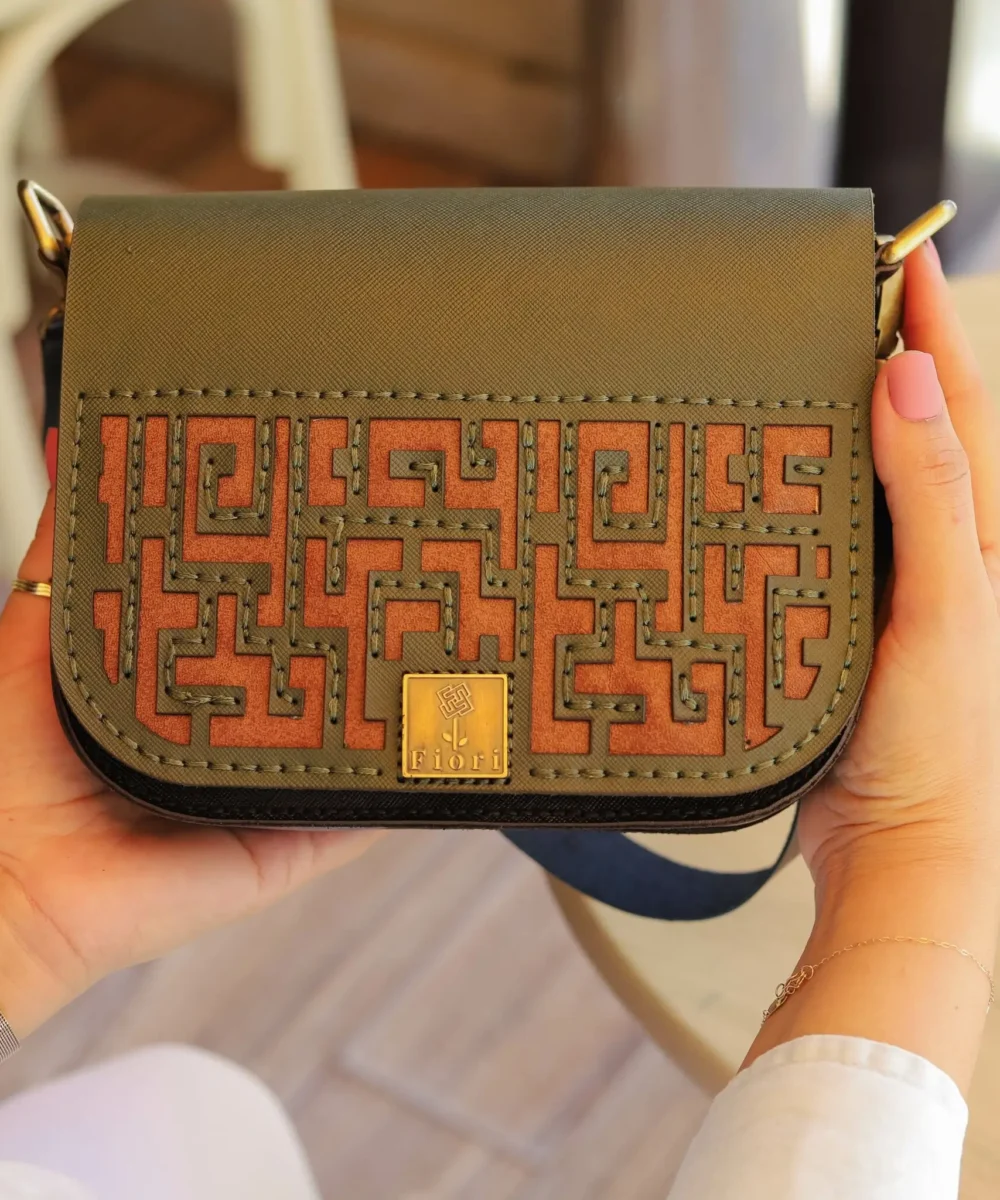 Black x Dark Green Crossbody Bag - Image 5