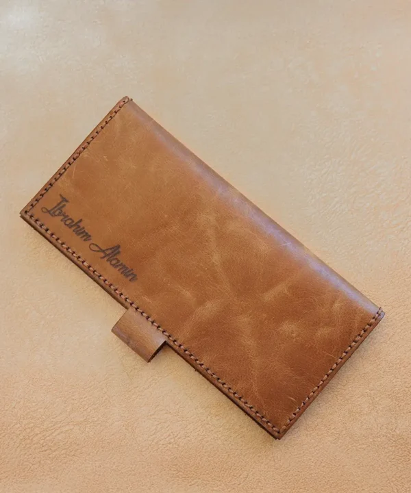 Long Vintage Cowhide Leather  Wallet
