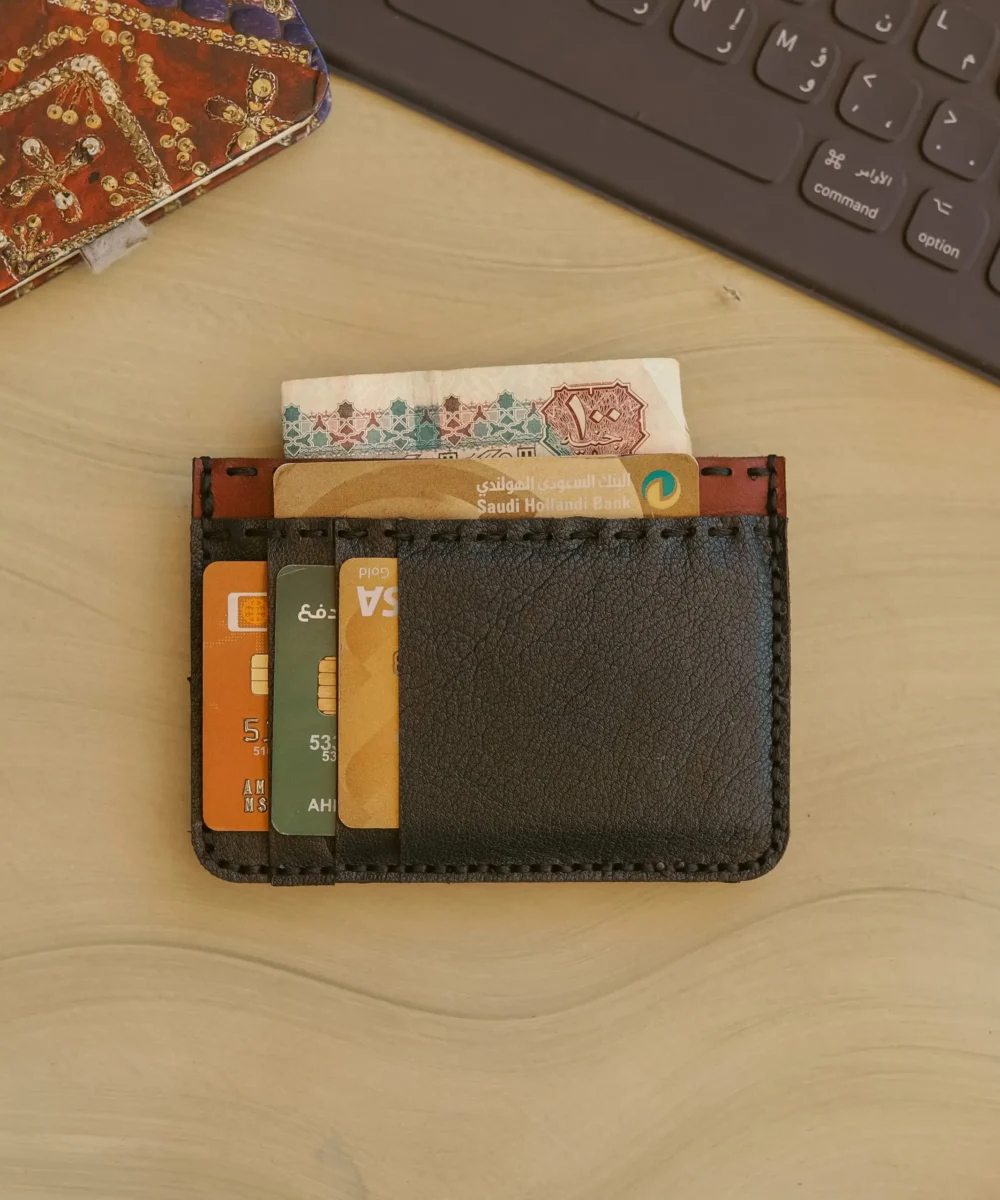 Burgundy x Black Card Holder - Image 2