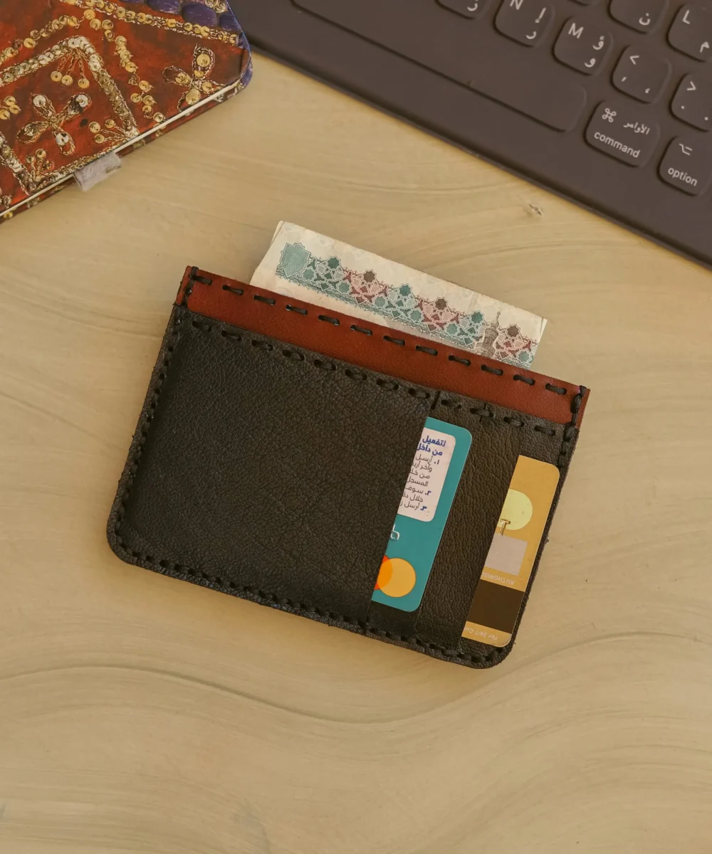 Burgundy x Black Card Holder - Image 3