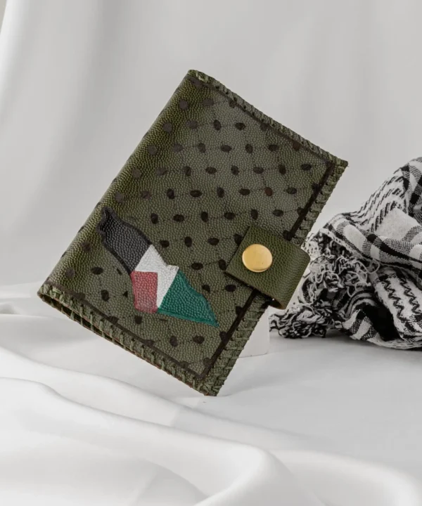 Olive Cowhide Leather Wallet