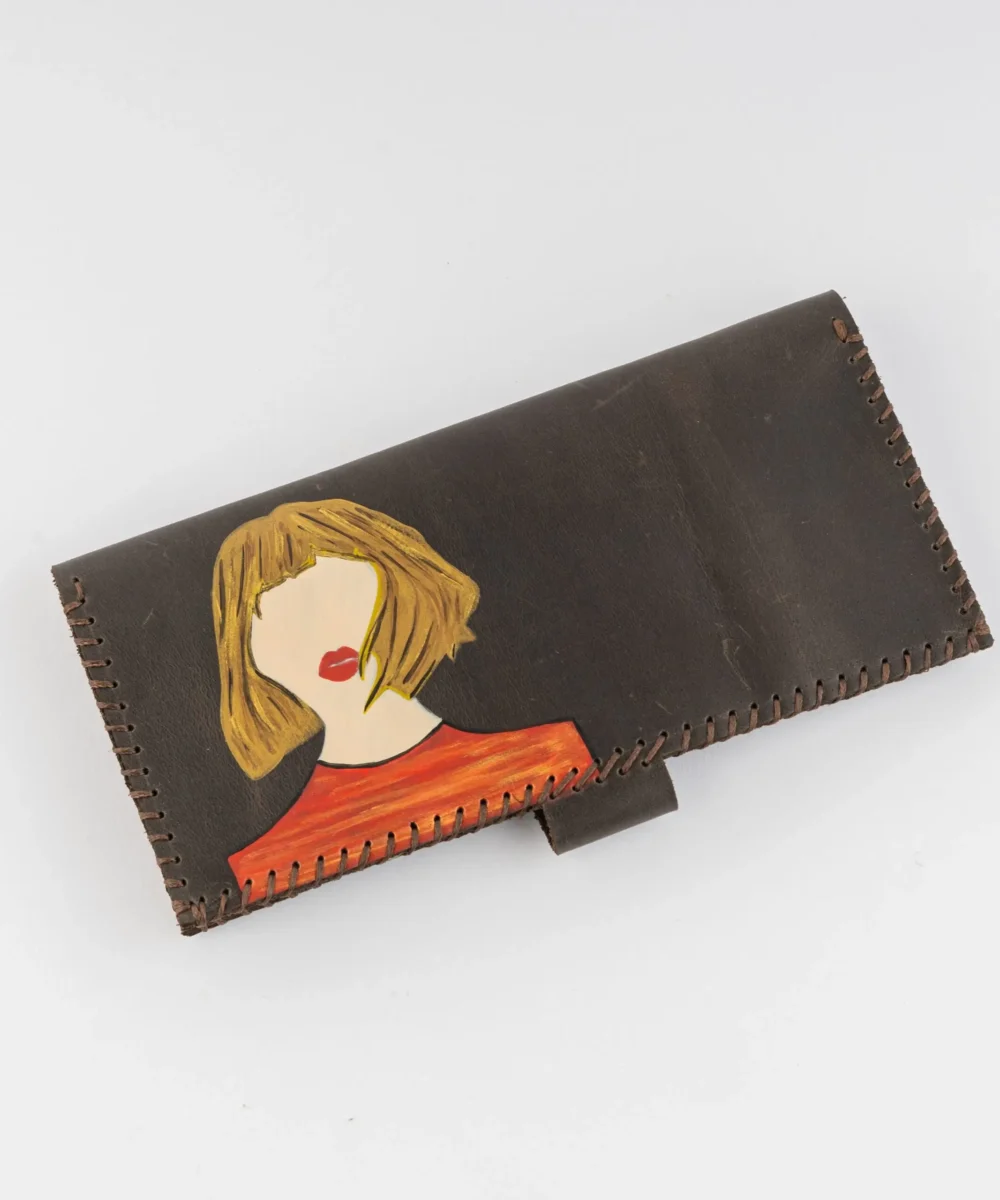 Dark Brown Cowhide Leather Wallet - Image 4