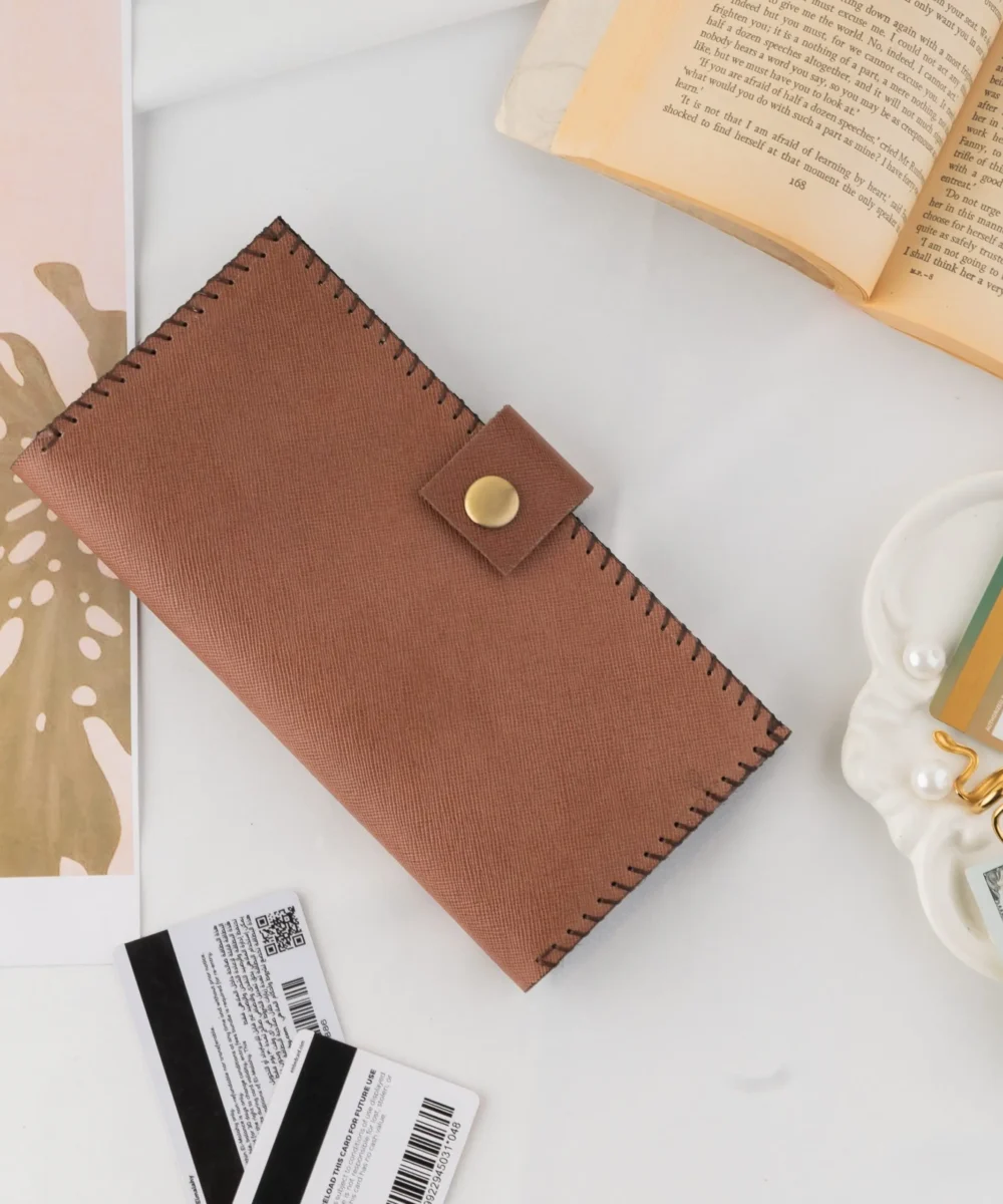Light Brown Cowhide Leather Wallet - Image 2