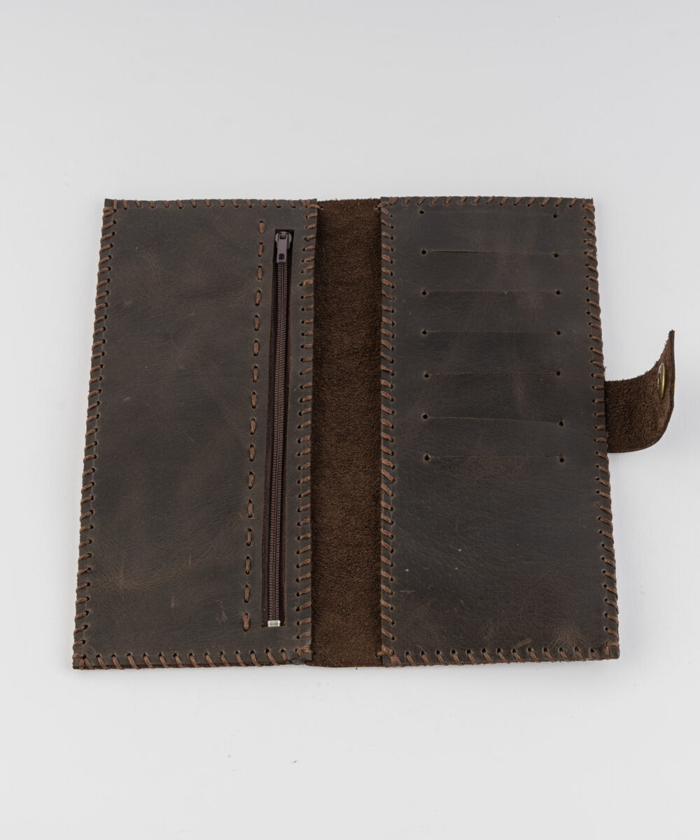 Brown Cowhide Leather Wallet - Image 2