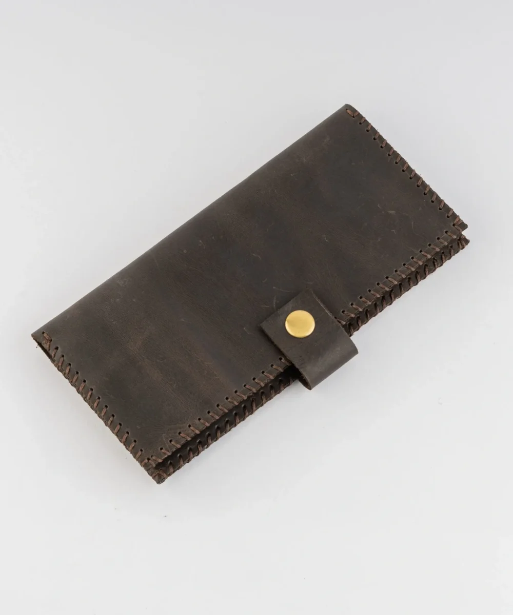 Brown Cowhide Leather Wallet - Image 3