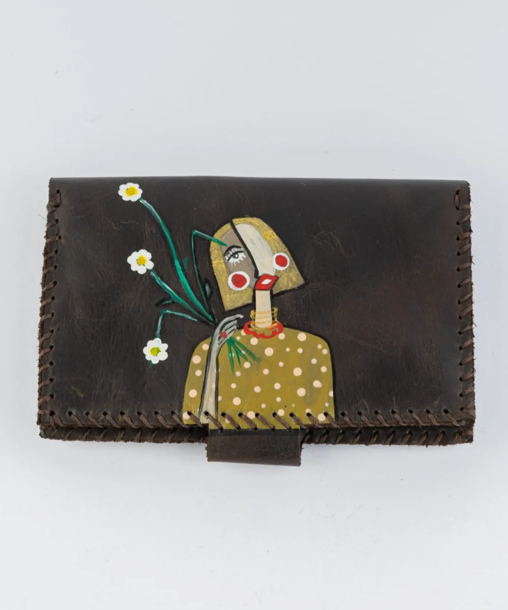 Dark Brown Cowhide Leather Wallet - Image 4