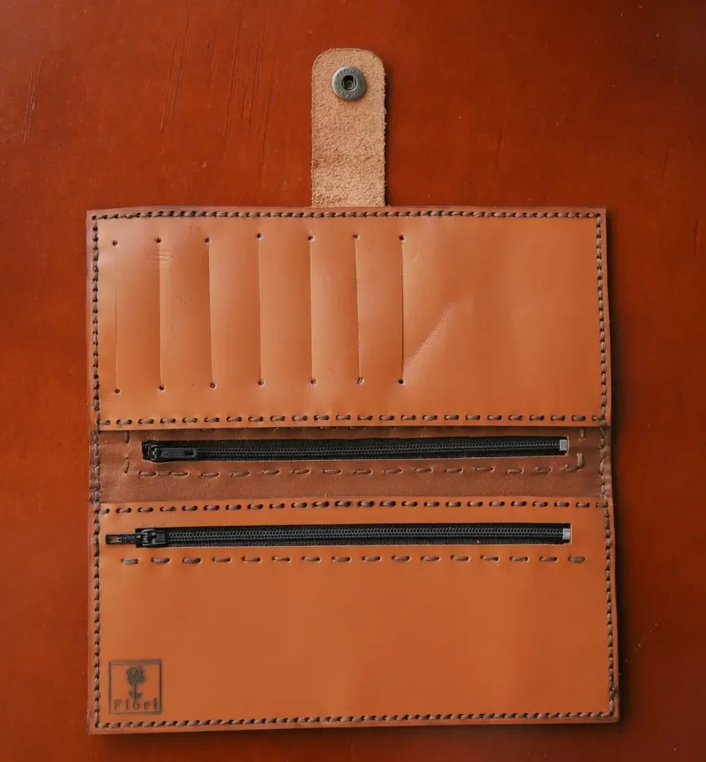 Havane Cowhide Leather Wallet - Image 6