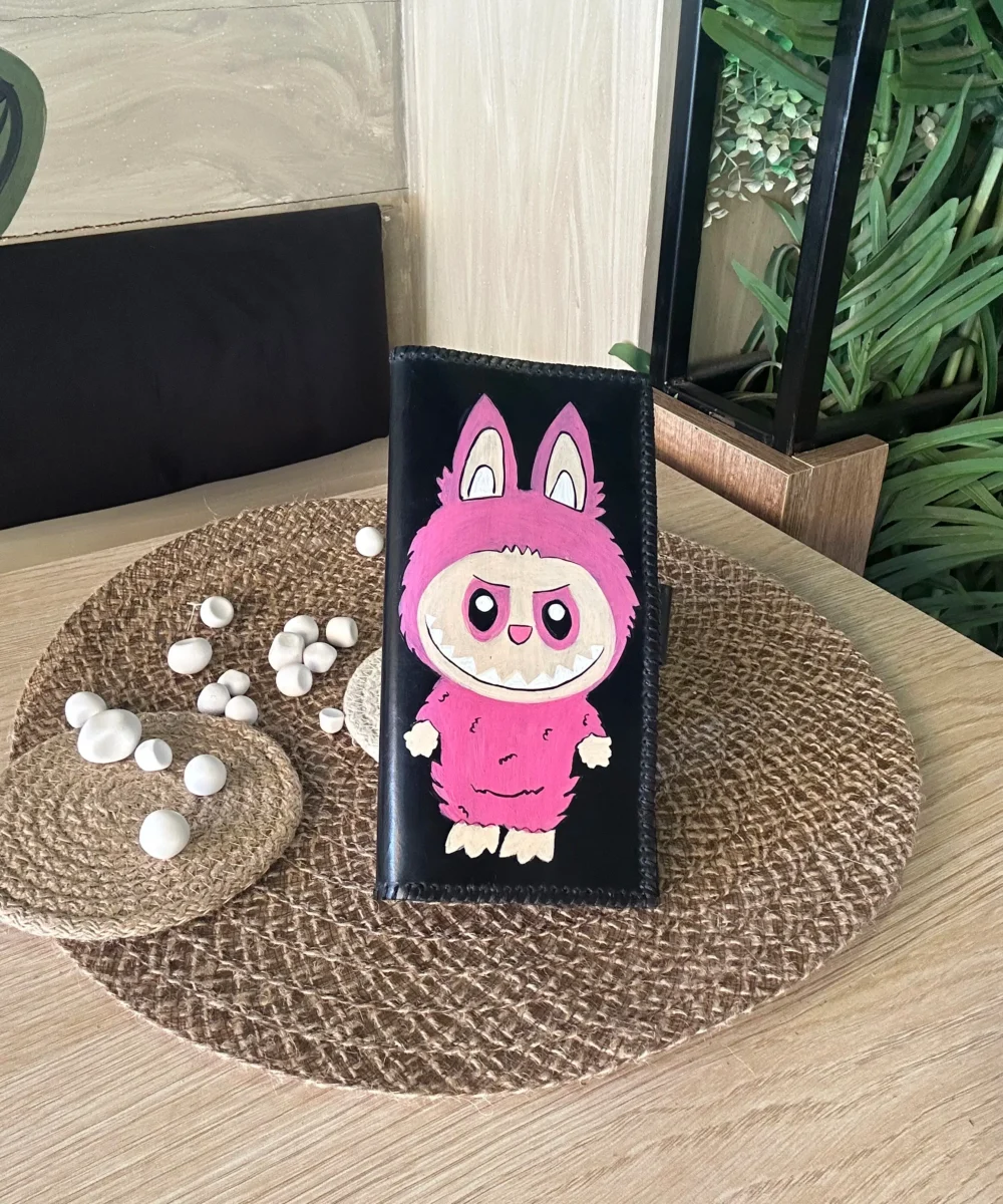 Labubu cowhide wallet